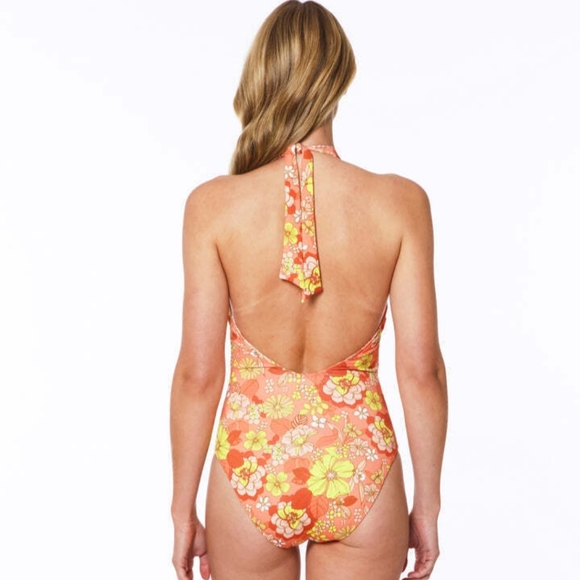 Sanctuary Reversible Printed Halter Swimsuit NWT - Size Large - Picture 2 of 10